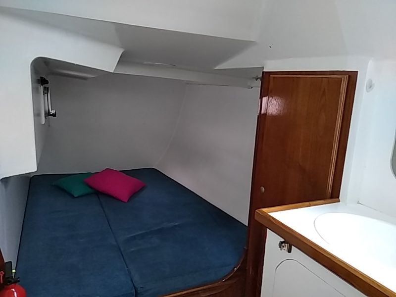 skippered yachtcharter voilier Pytheas cabine arrière